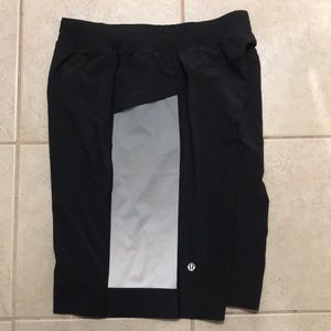 Lululemon Black Reflective Workout Shorts